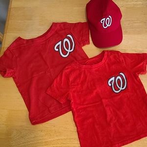 Washington Nationals hat and tshirts
